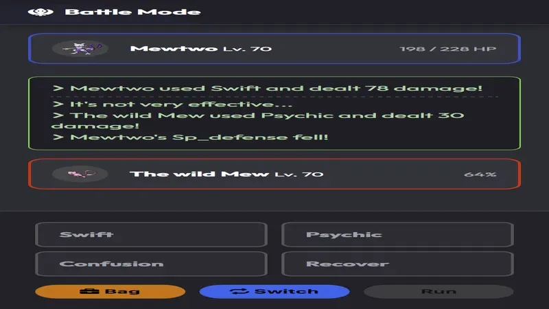 Battle legendary Pokémon like Mew!